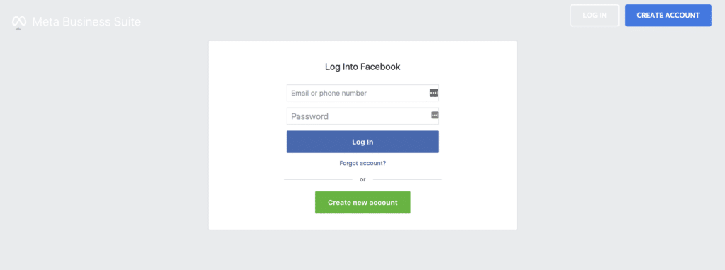 Login to Facebook Business Manager